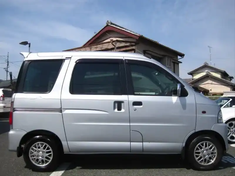 カタログ画像：アトレーワゴン（ATRAI WAGON） ツーリングターボ ハイルーフ 2001年1月 GF-S220G 660cc ブルーイッシュシルバーメタリック 燃費14.8km / l  外装