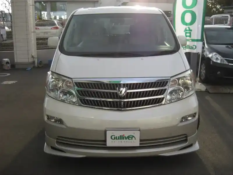 10018867 | カタログ画像：アルファードＧ（ALPHARD G） ＭＺ Ｇエディション 2004年4月 TA-MNH10W 3000cc ゴールドメタリック フロント