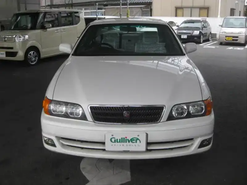 カタログ画像：チェイサー（CHASER） ツアラーＳ 1998年8月 GF-JZX100 2500cc ホワイトパールマイカ 燃費10.4km / l  フロント