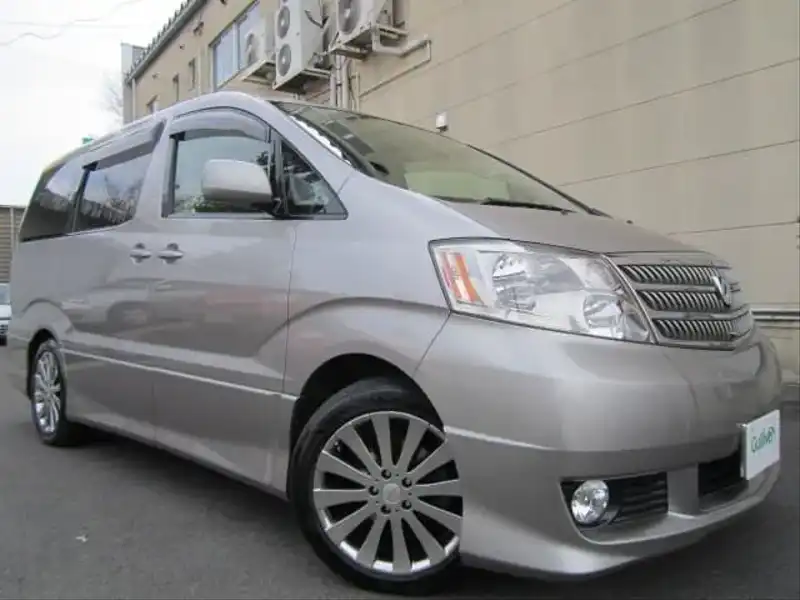 カタログ画像：アルファードＧ（ALPHARD G） ＭＳ プレミアム・アルカンターラバージョン 2004年1月 TA-MNH10W 3000cc グレーメタリック 燃費8.9km / l  メイン