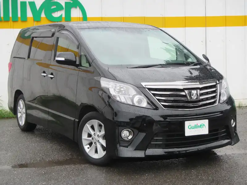 カタログ画像：アルファード（ALPHARD） ２４０Ｓ タイプゴールド 2012年9月 DBA-ANH25W 2400cc ブラック 燃費10.4km / l メイン