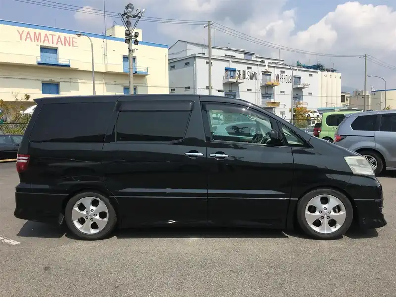 カタログ画像：アルファードＶ（ALPHARD V） ＭＳ プラチナセレクション 2006年8月 TA-MNH10W 3000cc ブラックマイカ 燃費8.9km / l  外装