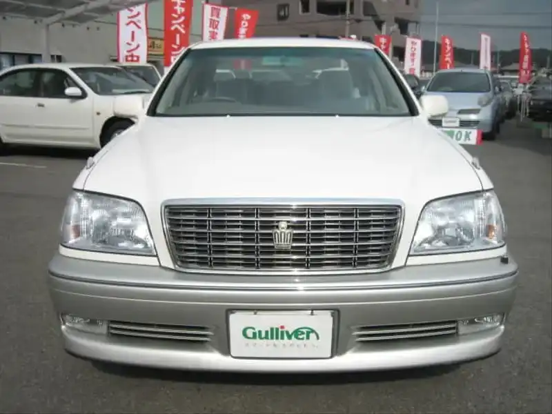 カタログ画像：クラウン（CROWN） ロイヤルサルーン 1999年9月 GH-JZS175 3000cc スーパーホワイトII 燃費11.4km / l  フロント