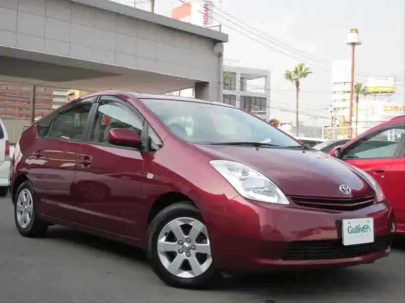 カタログ画像：プリウス（PRIUS） Ｓ 2004年2月 DAA-NHW20 1500cc ダークレッドマイカメタリック 燃費35.5km / l  メイン（その他）