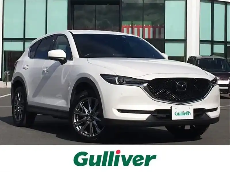 カタログ画像：ＣＸ－５（CX-5） ２５Ｔ Ｌパッケージ 2020年12月 5BA-KF5P 2500cc スノーフレイクホワイトパールマイカ 燃費12.2km / l メイン