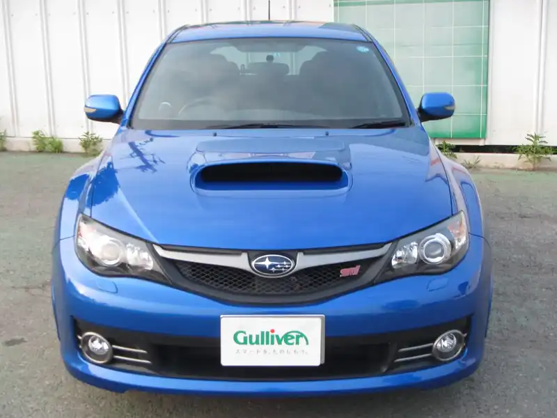 カタログ画像：インプレッサ（IMPREZA） ＷＲＸ ＳＴＩ Ａライン タイプＳ 2010年1月 CBA-GRF 2500cc ＷＲブルー・マイカ 燃費10.0km / l  フロント