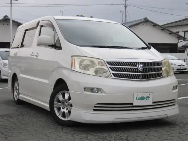 カタログ画像：アルファードＧ（ALPHARD G） ＭＺ Ｇエディション 2002年5月 TA-MNH10W 3000cc ホワイトパールマイカｏｒグレイスブルーパールトーニング（ホワイトパールマイカ／シェルマイカタリック） 燃費8.9km / l  メイン