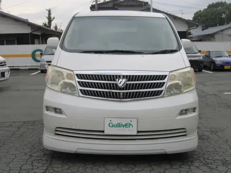 10018867 | カタログ画像：アルファードＧ（ALPHARD G） ＭＺ Ｇエディション 2004年4月 TA-MNH10W 3000cc ホワイトパールマイカｏｒグレイスブルーパールトーニング（ホワイトパールマイカ／シェルマイカタリック） フロント