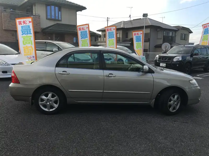 カタログ画像：カローラ（COROLLA） ラグゼール プレミアムエディション 2004年4月 CBA-ZZE122 1800cc シルバーメタリックグラファイト 燃費16.0km / l  外装