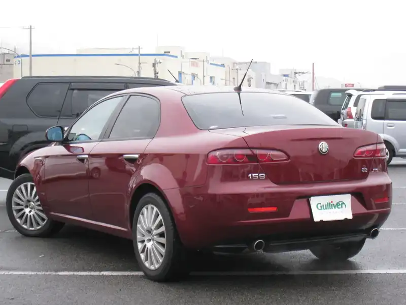 カタログ画像：アルファ１５９（ALFA 159） ３．２ ＪＴＳ Ｑ４ ディスティンクティブ 2006年12月 GH-93932 3200cc ルビーノレッド（メタリックカラー） バック