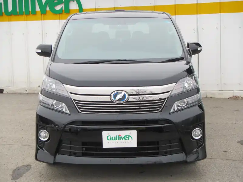 カタログ画像：ヴェルファイアハイブリッド（VELLFIRE HYBRID） ハイブリッドＺＲ 2014年4月 DAA-ATH20W 2400cc ブラック 燃費16.2km / l フロント