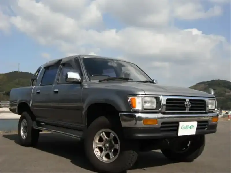 カタログ画像：ハイラックスピックアップ（HILUX PICK UP） ダブルキャブ ＳＳＲ－Ｘ ＥＧＲ装着車 1994年8月 KB-LN107 2800cc グレーマイカメタリック メイン（その他）