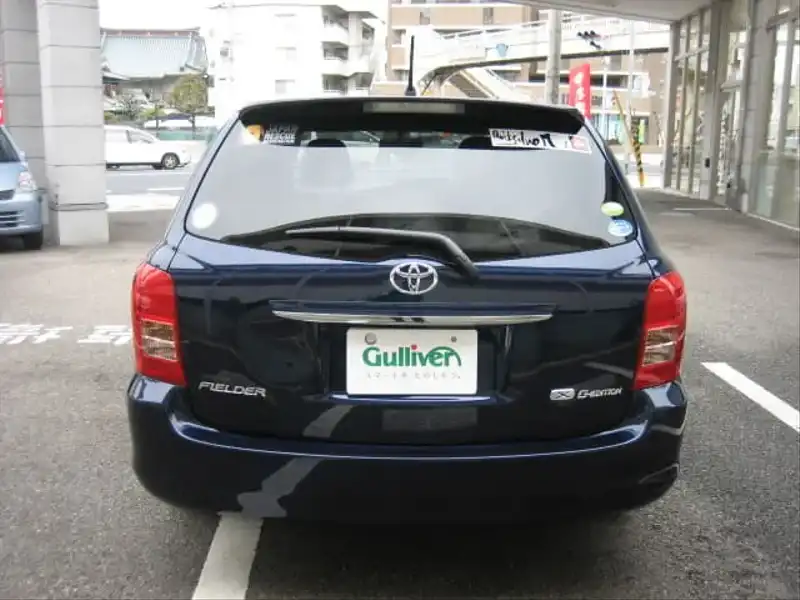 カタログ画像：カローラフィールダー（COROLLA FIELDER） １．５Ｘ Ｇエディション 2006年10月 DBA-NZE141G 1500cc ダークブルーマイカ 燃費18.0km / l  バック