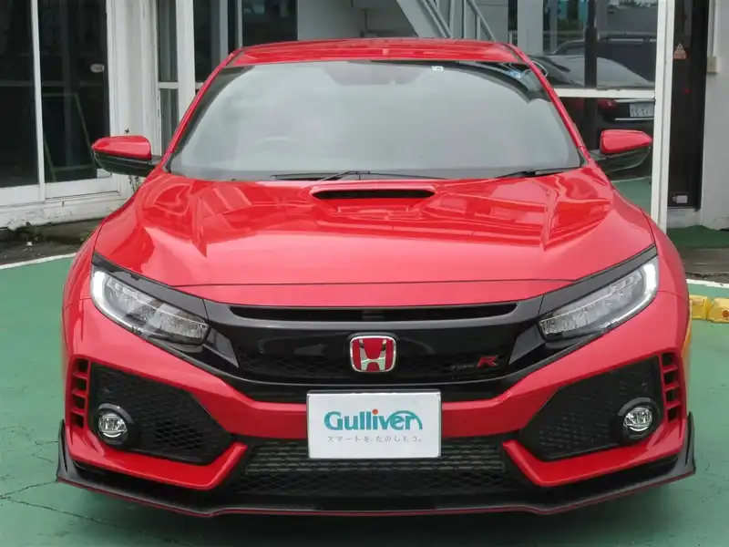 カタログ画像：シビック（CIVIC） タイプＲ 2019年10月 DBA-FK8 2000cc フレームレッド 燃費12.8km / l フロント