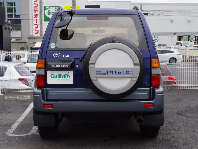 カタログ画像：ランドクルーザープラド（LAND CRUISER PRADO） ＴＳ 1998年1月 KD-KZJ95W 3000cc ダークブルーマイカメタリック バック