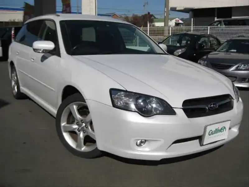 10004570 | カタログ画像：レガシィツーリングワゴン（LEGACY TOURING WAGON） ２．０Ｒ 2003年5月 TA-BP5 2000cc サテンホワイト メイン