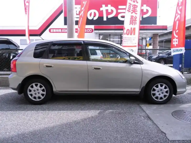 カタログ画像：シビック（CIVIC） Ｇ 2002年10月 UA-EU1 1500cc ショアラインベージュ・メタリック 燃費17.4km / l  外装