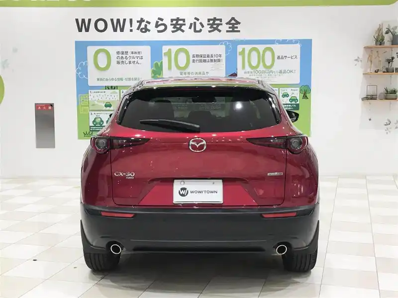 カタログ画像：ＣＸ－３０（CX-30） ＸＤ Ｌパッケージ 2019年10月 3DA-DM8P 1800cc ソウルレッドクリスタルメタリック 燃費18.4km / l バック