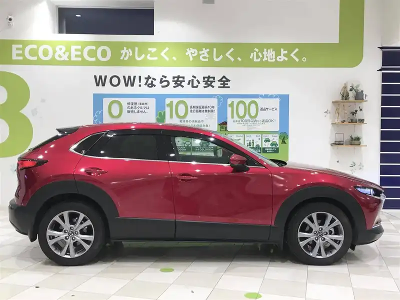 カタログ画像：ＣＸ－３０（CX-30） ＸＤ Ｌパッケージ 2021年1月 3DA-DM8P 1800cc ソウルレッドクリスタルメタリック 燃費18.4km / l 外装