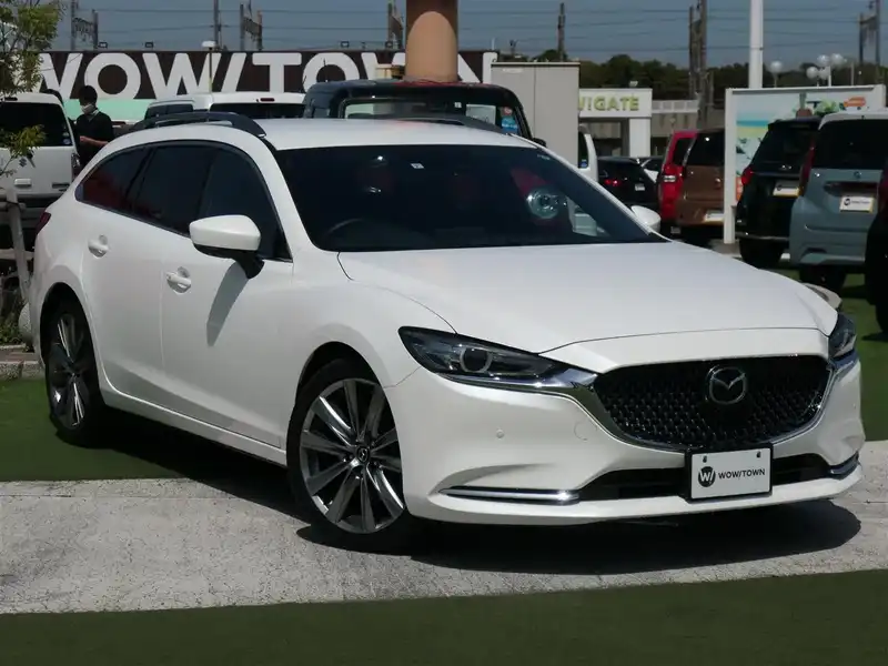 カタログ画像：ＭＡＺＤＡ６ワゴン（MAZDA6 WAGON） ２０Ｓ 2020年12月 6BA-GJEFW 2000cc スノーフレイクホワイトパールマイカ 燃費15.0km / l メイン