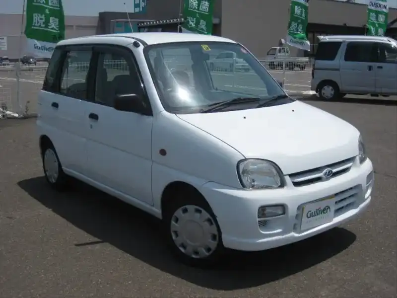 カタログ画像：プレオ（PLEO） Ｌｅ 1999年11月 GF-RA2 660cc ピュアホワイト 燃費18.0km / l  メイン