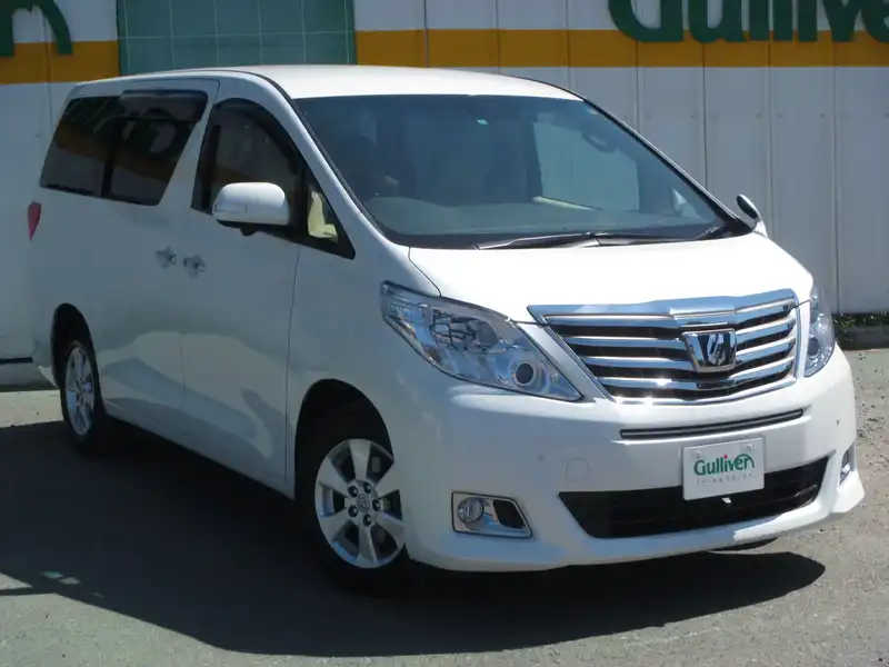 カタログ画像：アルファード（ALPHARD） ２４０Ｇ 2011年11月 DBA-ANH20W 2400cc ホワイトパールクリスタルシャイン 燃費10.8km / l メイン