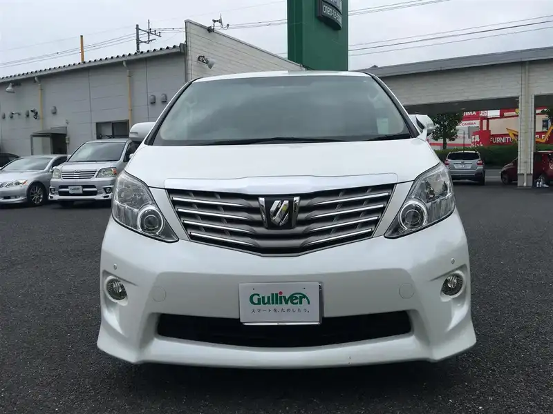 カタログ画像：アルファード（ALPHARD） ３５０Ｓ Ｃパッケージ 2008年5月 DBA-GGH25W 3500cc ホワイトパールクリスタルシャイン 燃費9.1km / l  フロント