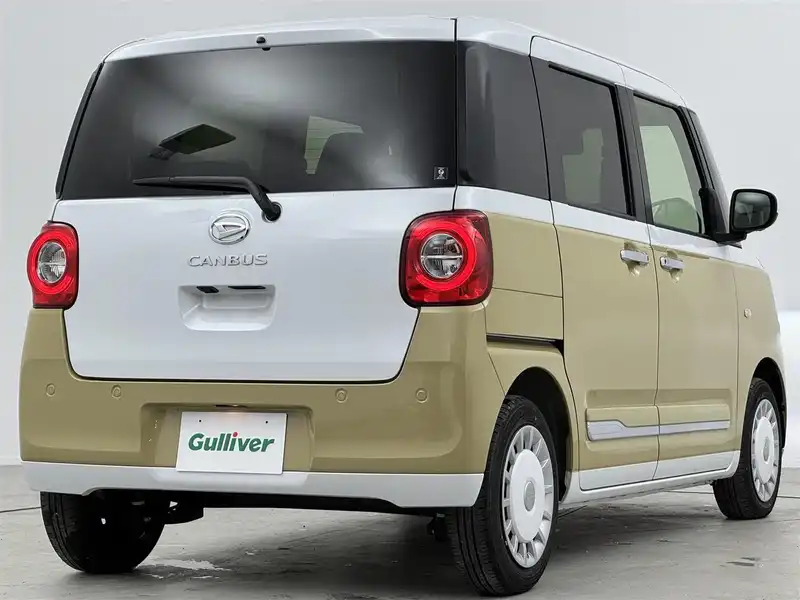 10147226 | カタログ画像：ムーヴキャンバス（MOVE CANBUS） ストライプスＧ ｅｃｏ ＩＤＬＥ非装着車 2023年4月 5BA-LA850S 660cc シャイニングホワイトパール×サンドベージュメタリック 外装