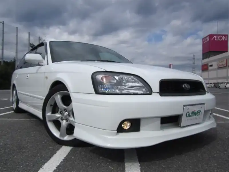 カタログ画像：レガシィツーリングワゴン（LEGACY TOURING WAGON） ２５０Ｓ 2002年5月 TA-BH9 2500cc ピュアホワイト 燃費11.8km / l  メイン