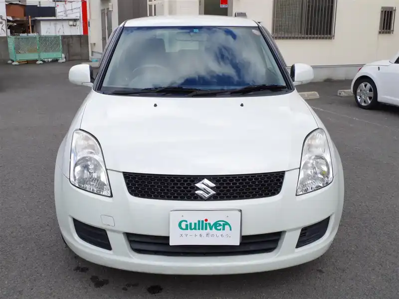 カタログ画像：スイフト（SWIFT） １．２ＸＧ 2009年5月 DBA-ZC71S 1200cc パールホワイト 燃費21.0km / l  フロント