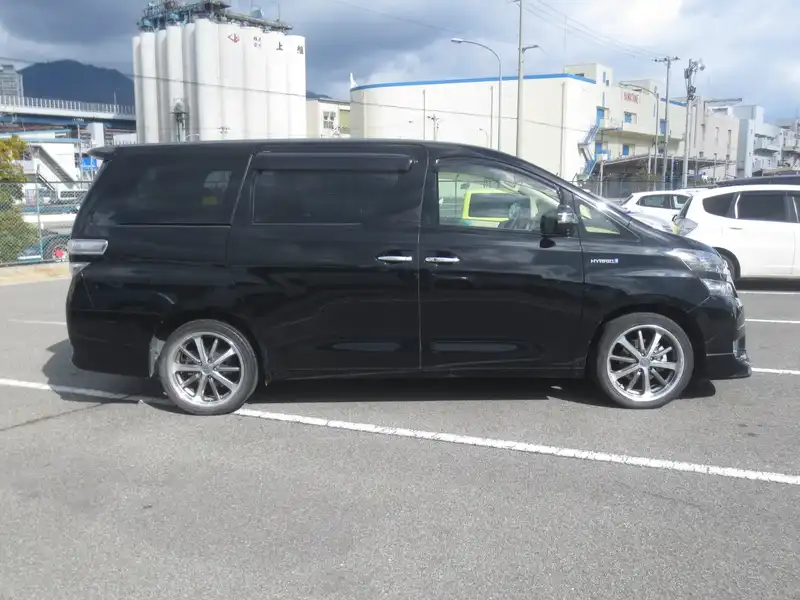 カタログ画像：ヴェルファイアハイブリッド（VELLFIRE HYBRID） ハイブリッドＸ 2011年11月 DAA-ATH20W 2400cc ブラック 燃費17.0km / l 外装