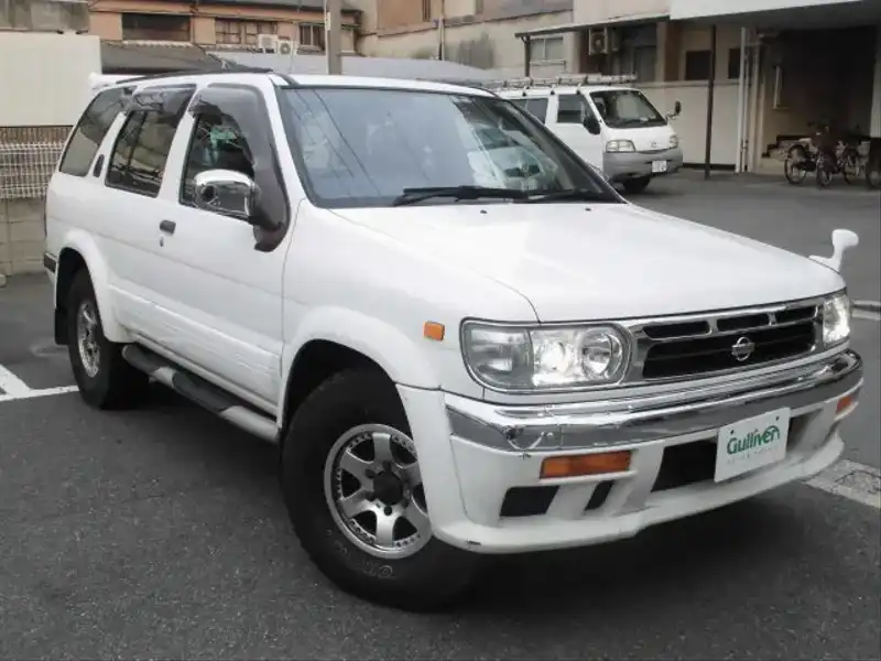 カタログ画像：テラノ（TERRANO） ワイドボディ オールモード４×４ Ｇ３ｍ－Ｒ エアロⅡ 1997年6月 KD-RR50 3200cc ホワイトパール（３Ｐ）（スーパーファインハードコート） メイン