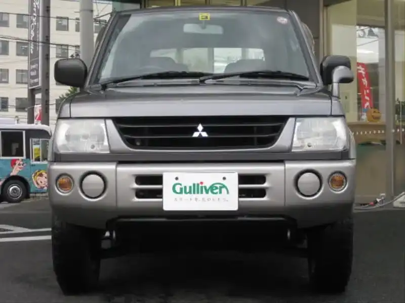 カタログ画像：パジェロミニ（PAJERO MINI） Ｘ 2000年11月 GF-H58A 660cc レガートグレイ（Ｍ）／シンフォニックシルバー（Ｍ）・２トーン フロント