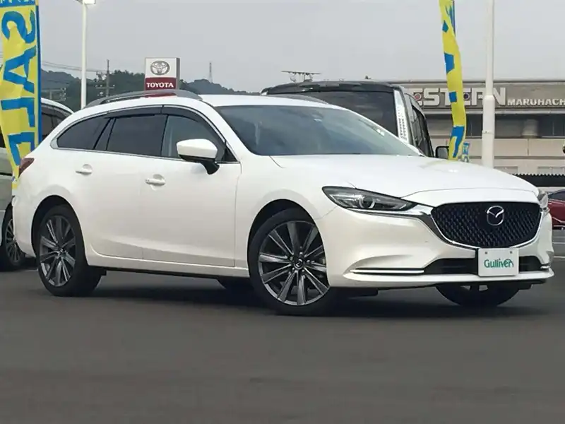 カタログ画像：ＭＡＺＤＡ６ワゴン（MAZDA6 WAGON） ２０Ｓ プロアクティブ 2019年10月 6BA-GJEFW 2000cc スノーフレイクホワイトパールマイカ 燃費15.0km / l メイン