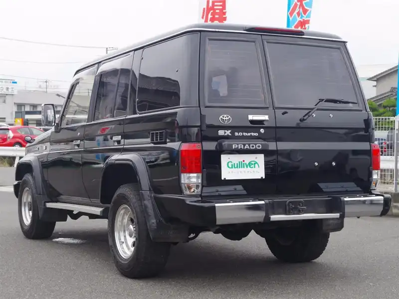 カタログ画像：ランドクルーザープラド（LAND CRUISER PRADO） ４ドア プラドＳＸワイド 1993年5月 Y-KZJ78W 3000cc バック