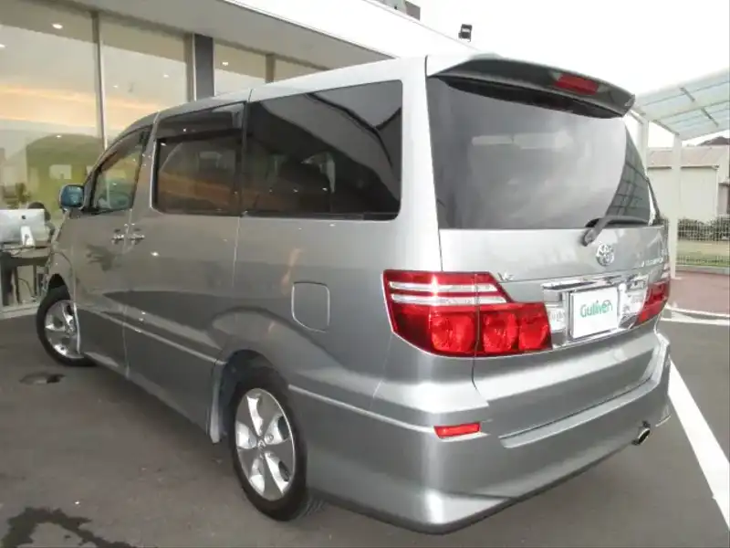 カタログ画像：アルファードＧ（ALPHARD G） ＭＳ リミテッド・デュアルＡＶＮスペシャル 2005年9月 TA-MNH15W 3000cc グレーメタリック 燃費8.6km / l  バック