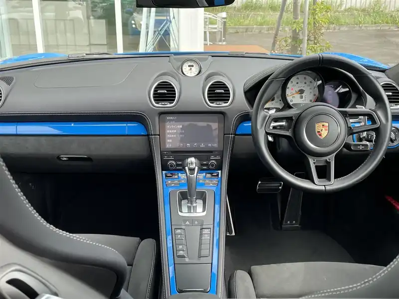 カタログ画像：７１８ケイマン（718 CAYMAN） ７１８ケイマンＧＴ４ 2022年6月 7BA-982L40 4000cc シャークブルー 内装