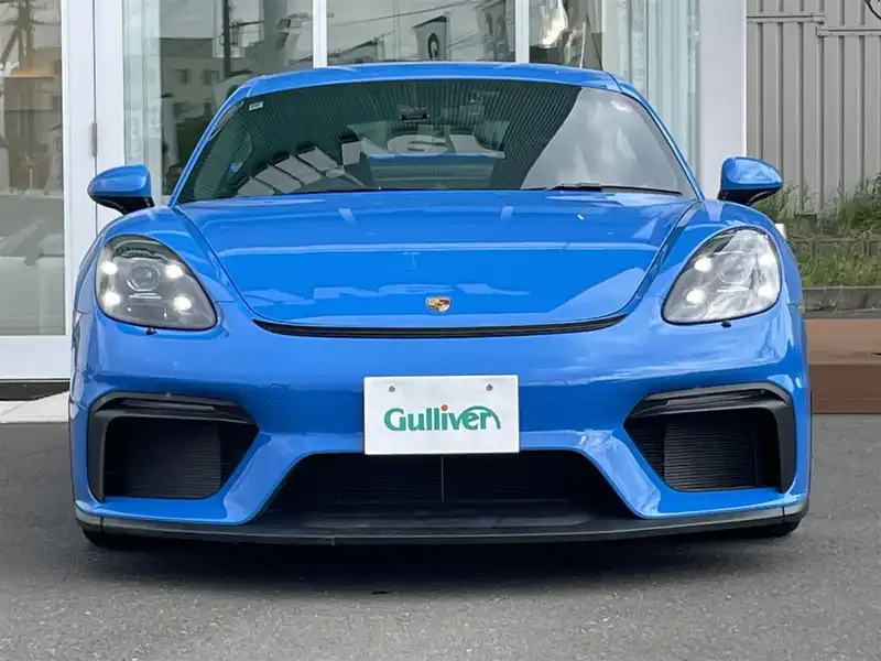 カタログ画像：７１８ケイマン（718 CAYMAN） ７１８ケイマンＧＴ４ 2022年6月 7BA-982L40 4000cc シャークブルー フロント