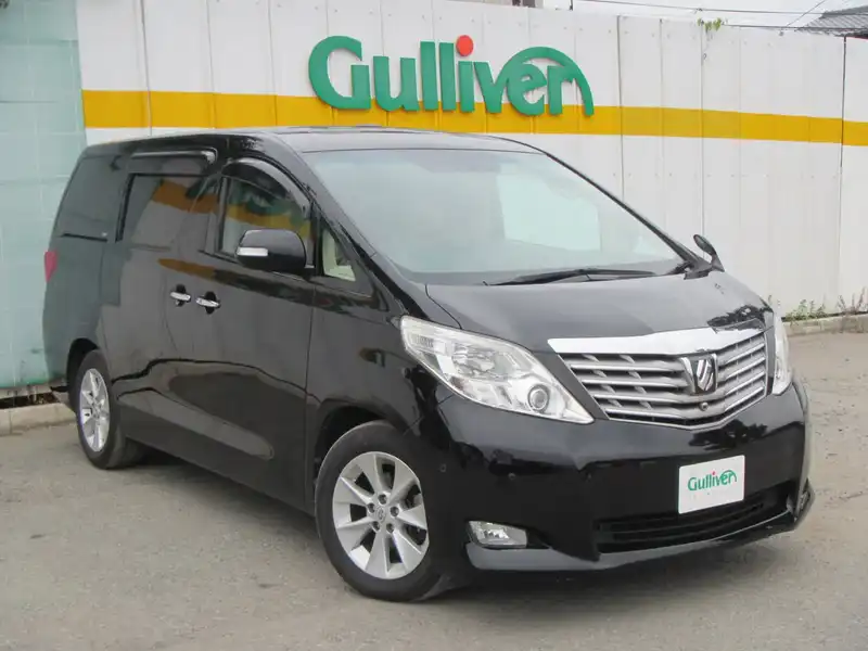 カタログ画像：アルファード（ALPHARD） ３５０Ｇ Ｌパッケージ 2008年5月 DBA-GGH25W 3500cc ブラック 燃費9.1km / l  メイン