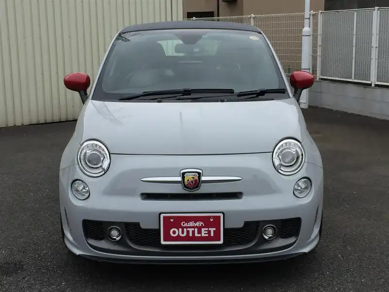 カタログ画像：アバルト５９５Ｃ（ABARTH 595C） ツーリズモ 2014年4月 ABA-312142 1400cc グリジオカンポボーロ 燃費14.0km / l フロント