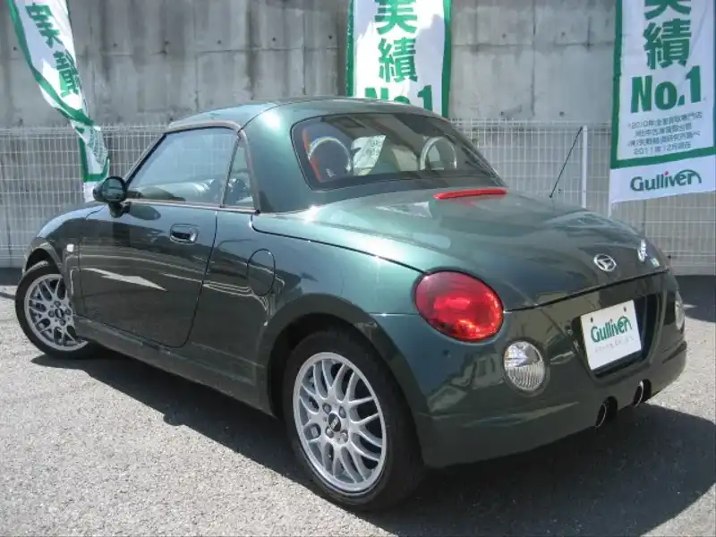 カタログ画像：コペン（COPEN） アルティメットエディション 2006年6月 ABA-L880K 660cc ＤＣ・ダークグリーンマイカ 燃費18.0km / l  バック