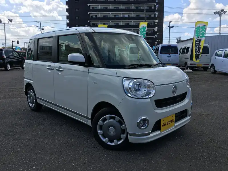 カタログ画像：ムーヴキャンバス（MOVE CANBUS） Ｇメイクアップ ＳＡⅡ 2016年9月 DBA-LA800S 660cc パールホワイトIII 燃費28.6km / l メイン（その他）