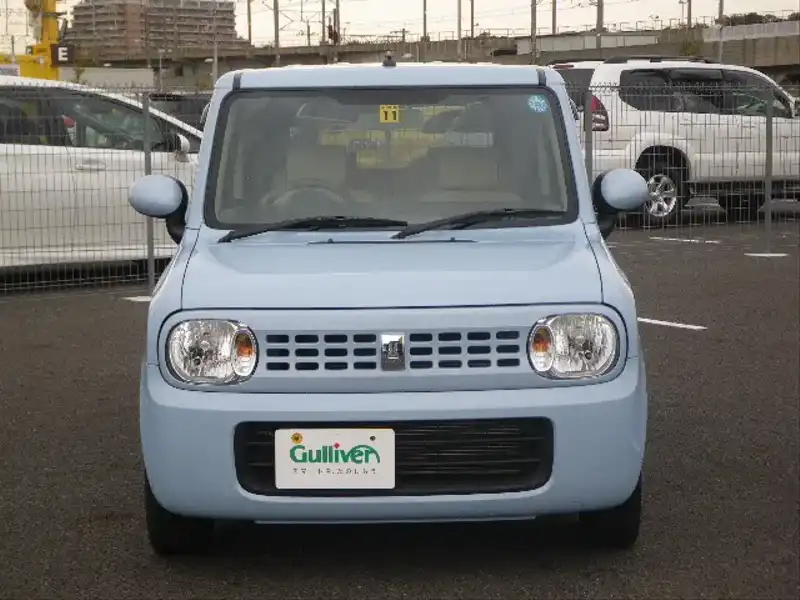 カタログ画像：アルトラパン（ALTO LAPIN） Ｇ 2014年4月 DBA-HE22S 660cc エアブルーメタリック 燃費20.0km / l フロント