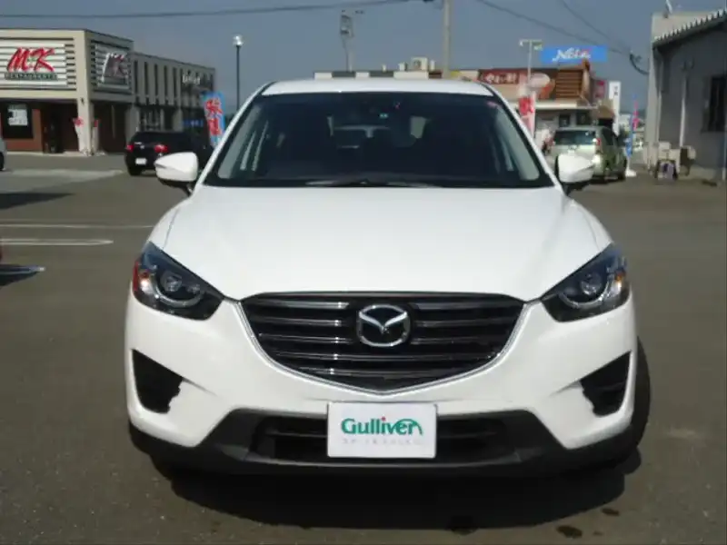 カタログ画像：ＣＸ－５（CX-5） ２０Ｓ プロアクティブ 2015年1月 DBA-KEEFW 2000cc クリスタルホワイトパールマイカ 燃費16.4km / l フロント