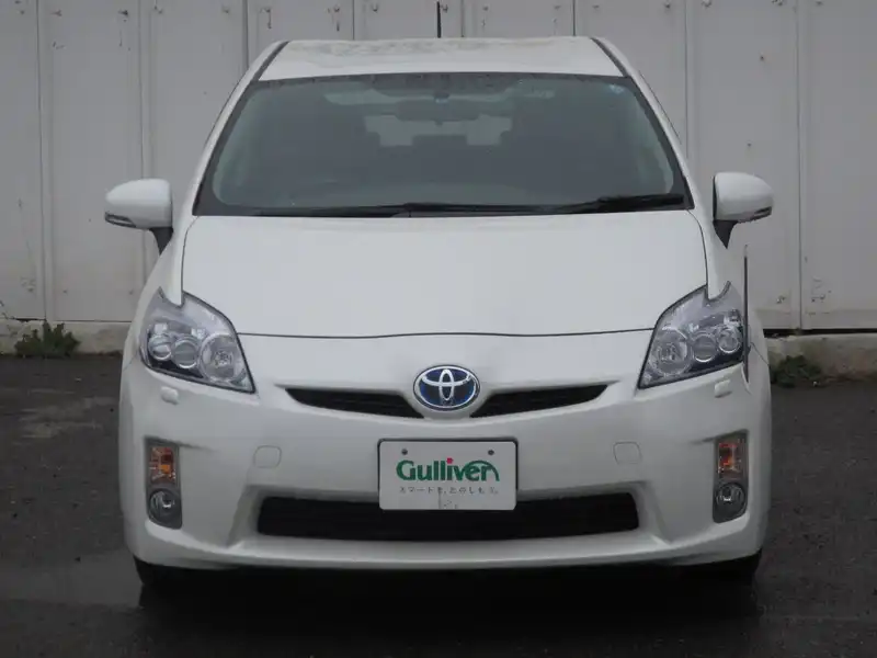 カタログ画像：プリウス（PRIUS） Ｇツーリングセレクション 2009年5月 DAA-ZVW30 1800cc ホワイトパールクリスタルシャイン 燃費35.5km / l  フロント