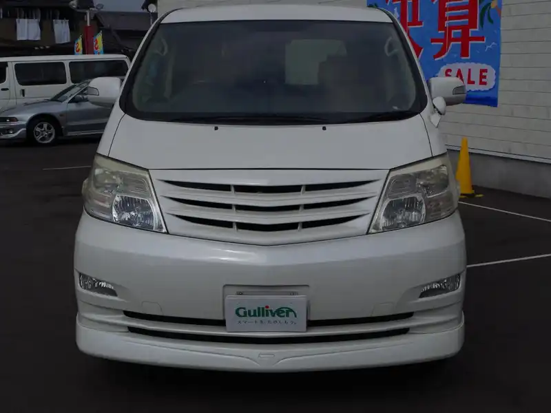 カタログ画像：アルファードＶ（ALPHARD V） ＡＸ 2007年6月 DBA-ANH10W 2400cc ホワイトパールクリスタルシャイン 燃費9.7km / l  フロント