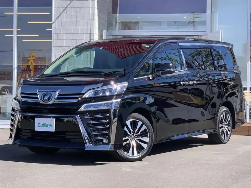 カタログ画像：ヴェルファイア（VELLFIRE） ２．５Ｚ Ｇエディション 2019年10月 DBA-AGH35W 2500cc ブラック 燃費12.0km / l フロント