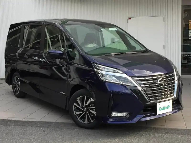 カタログ画像：セレナ（SERENA） ハイウェイスターＶ 2020年8月 5AA-GFNC27 2000cc アズライトブルー（P） 燃費11.8km / l メイン（その他）