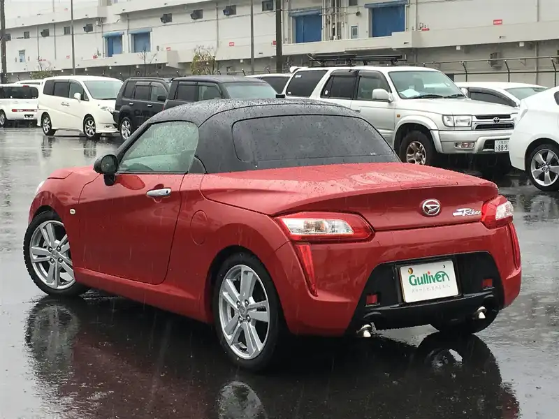 カタログ画像：コペン（COPEN） ローブ 2014年6月 DBA-LA400K 660cc マタドールレッドパール 燃費25.2km / l バック