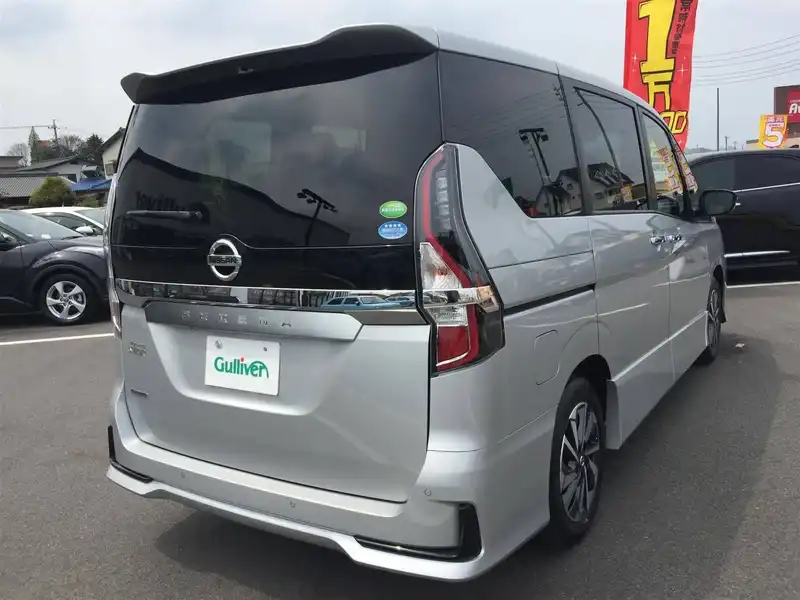 カタログ画像：セレナ（SERENA） ハイウェイスターＶ 2020年8月 5AA-GFNC27 2000cc ブリリアントシルバー（M） 燃費11.8km / l 外装